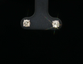 Yellow sapphire studs