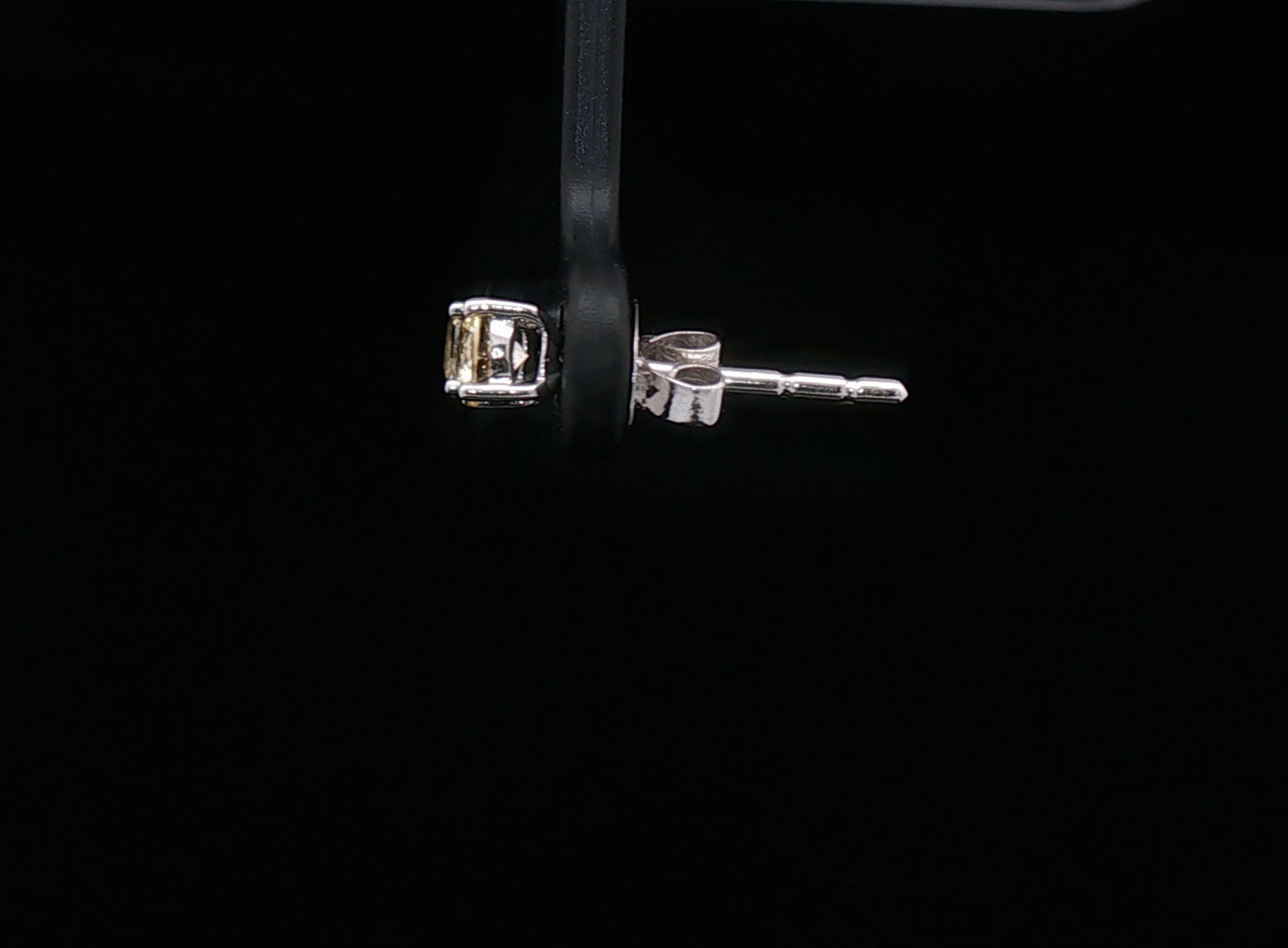 Yellow sapphire studs