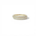 Tripple row diamond band