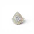 Mosaic pear ring