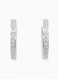 Channel set hoops medium