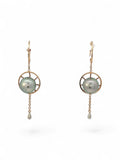 Tahitian Pearl Compass Earrings