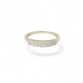 Dual row diamond band