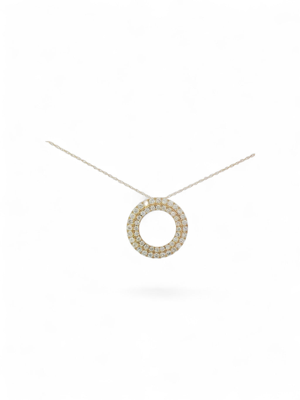 Double row circle pendant