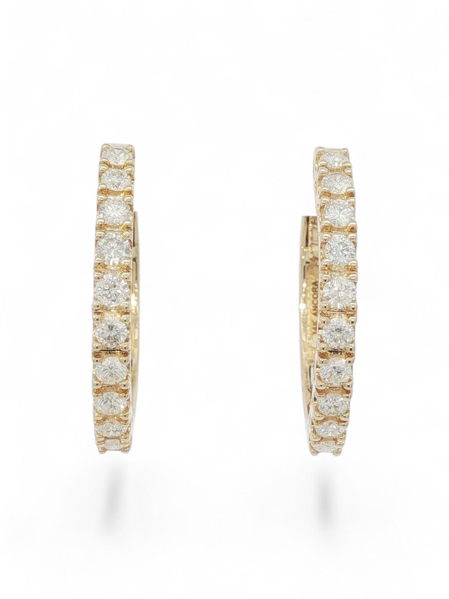 Pavé hoops large
