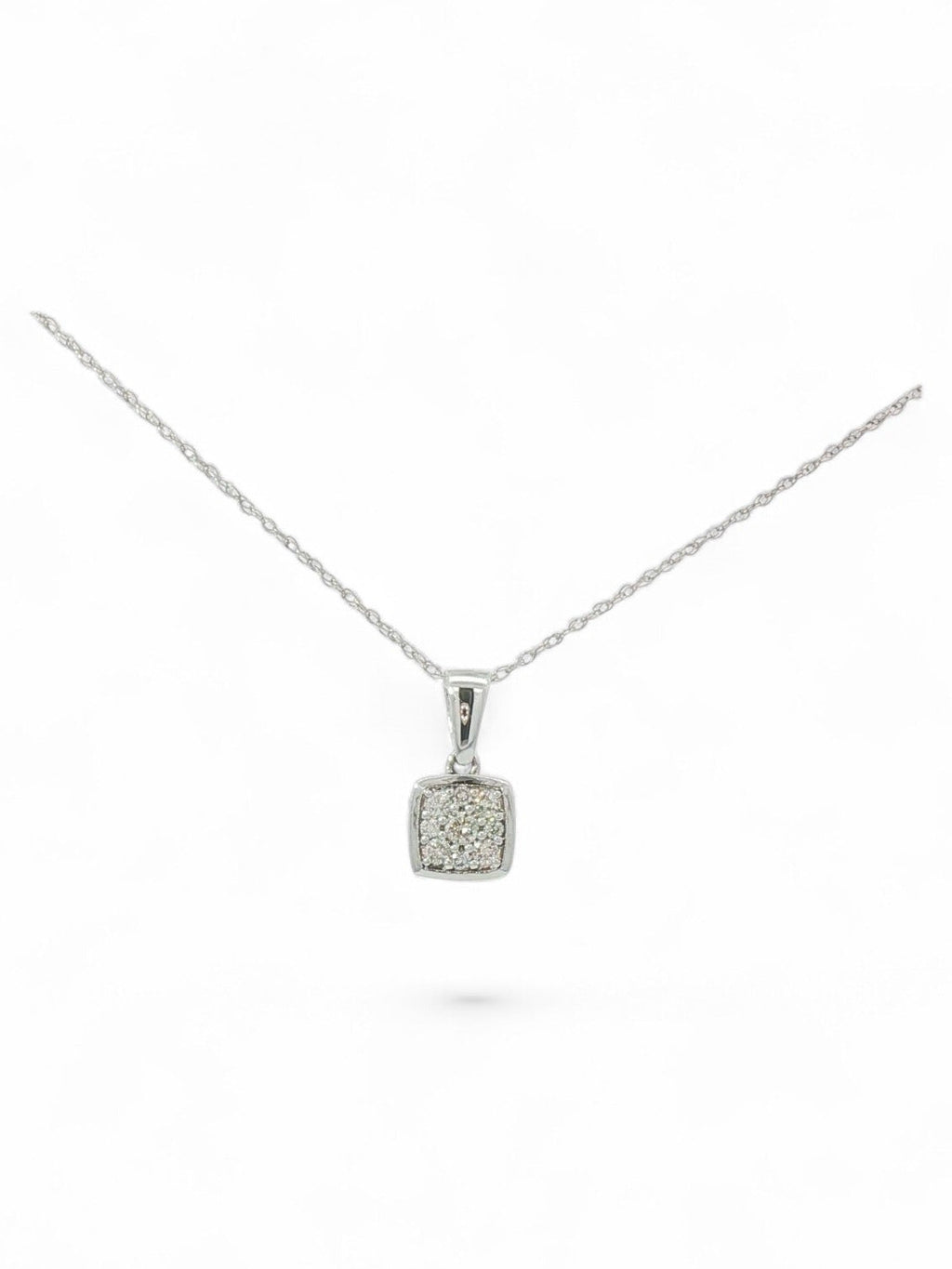 Petite square pendant