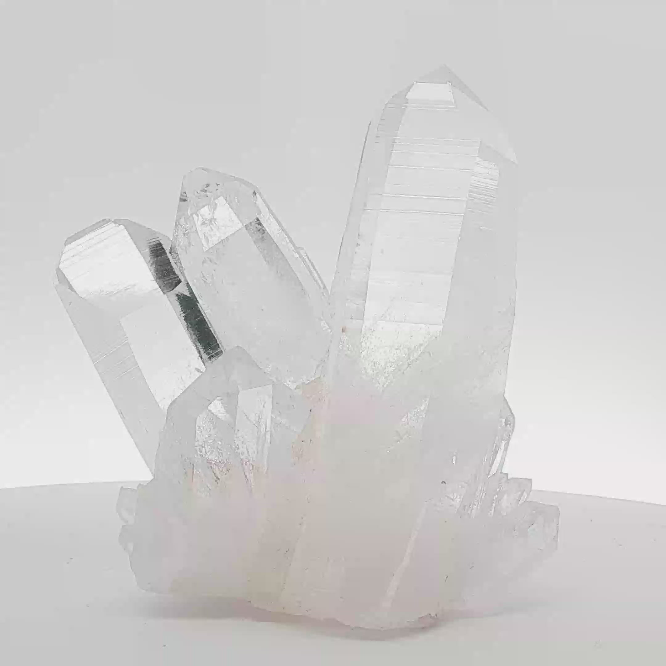 Pink Colombian quartz with phantom inclusions