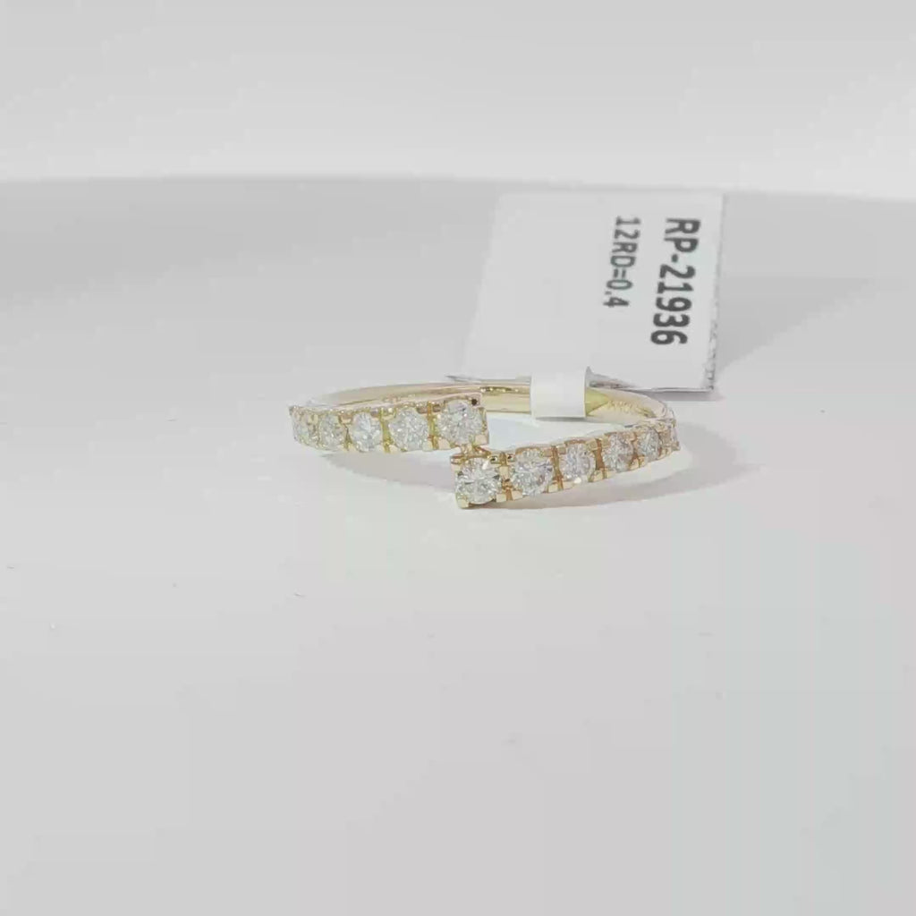 Split shank diamond ring
