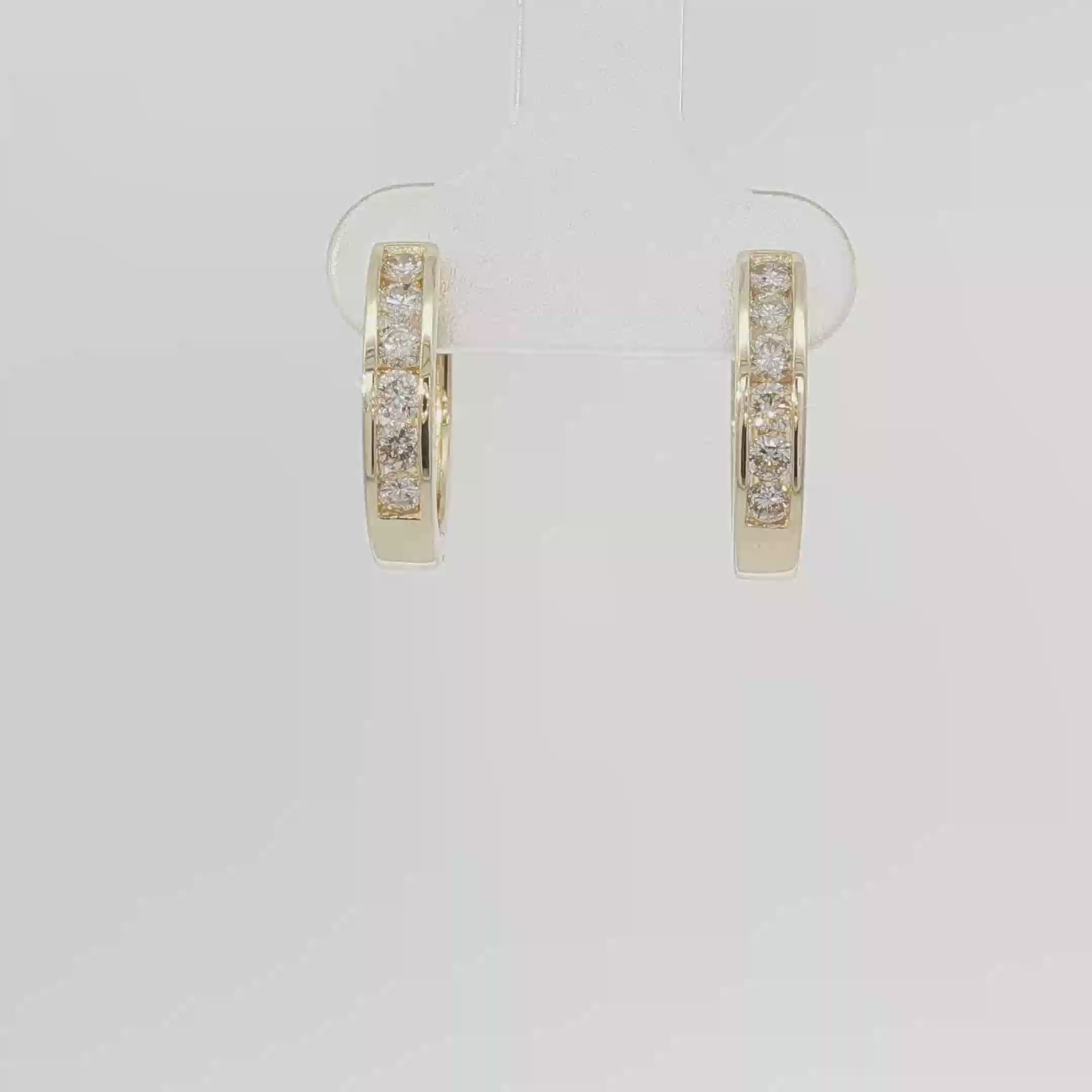 Channel set hoops small
