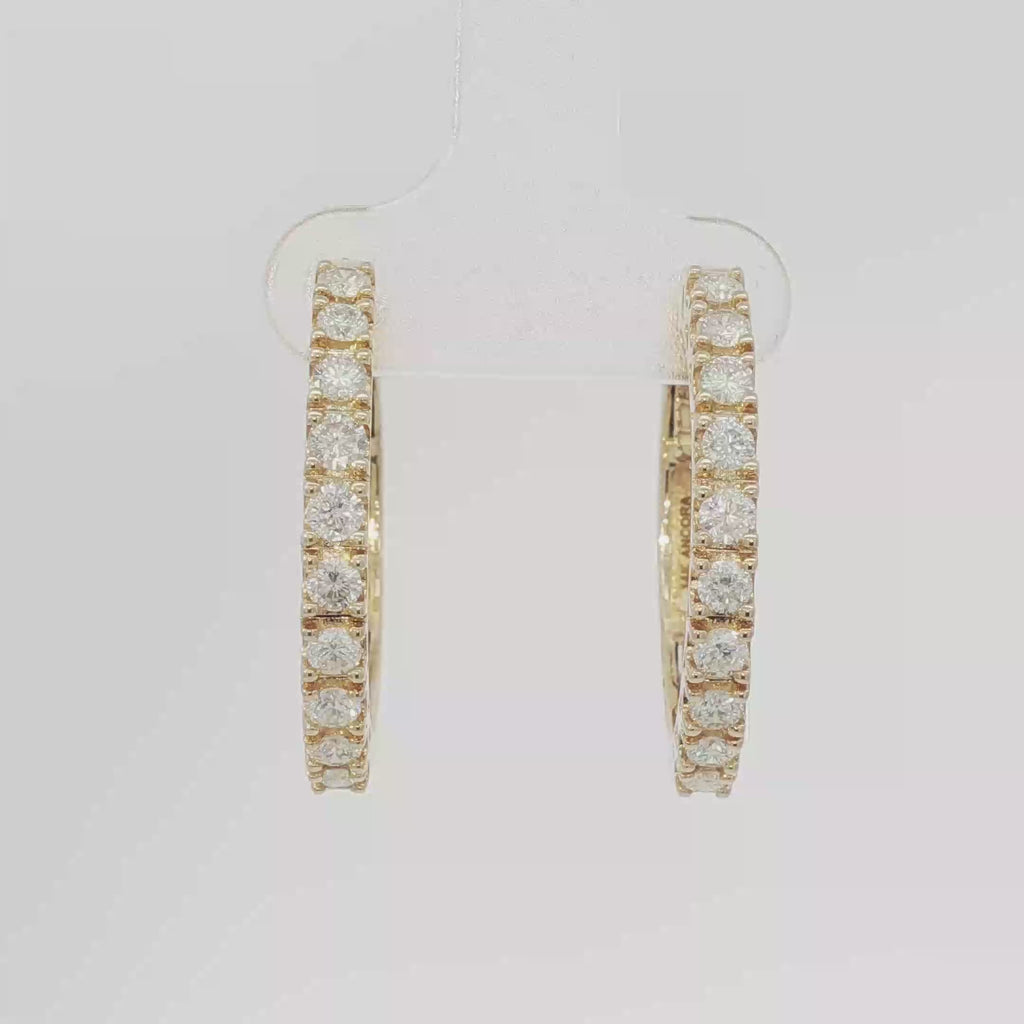 Pavé hoops large