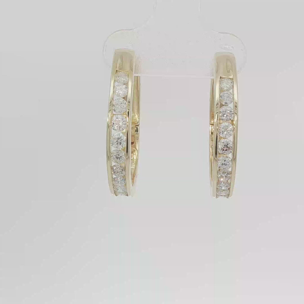 Channel set hoops large