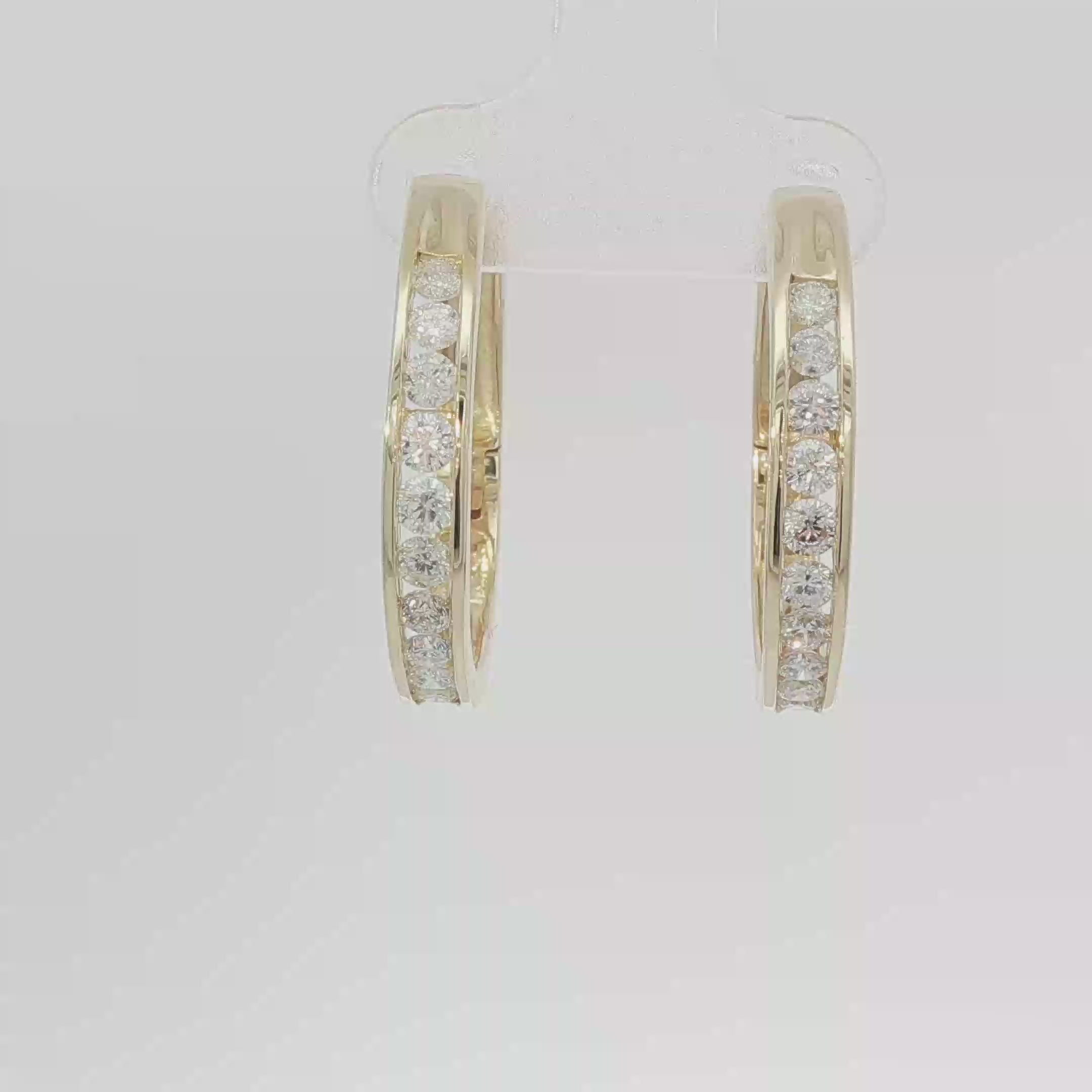 Channel set hoops large