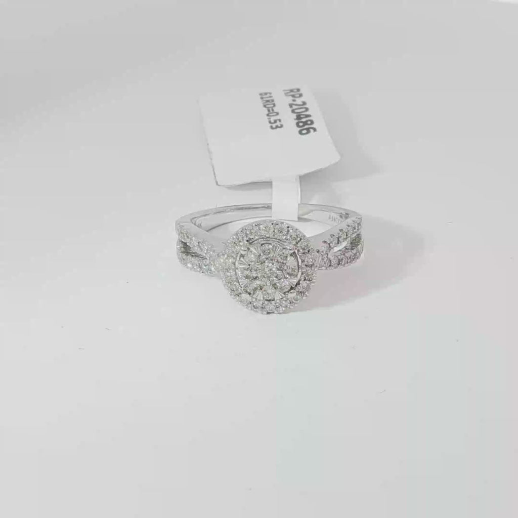 Round halo ring