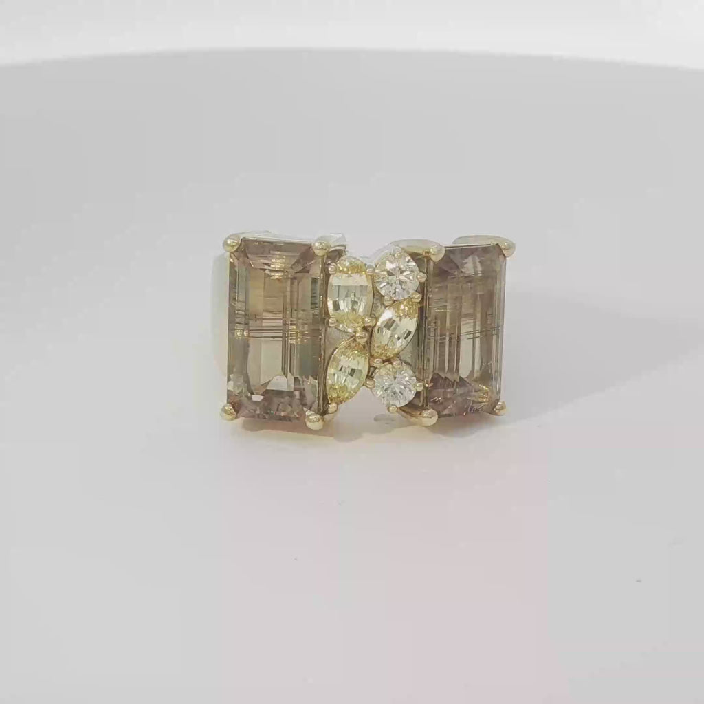 Zultanite & Sapphire Ring