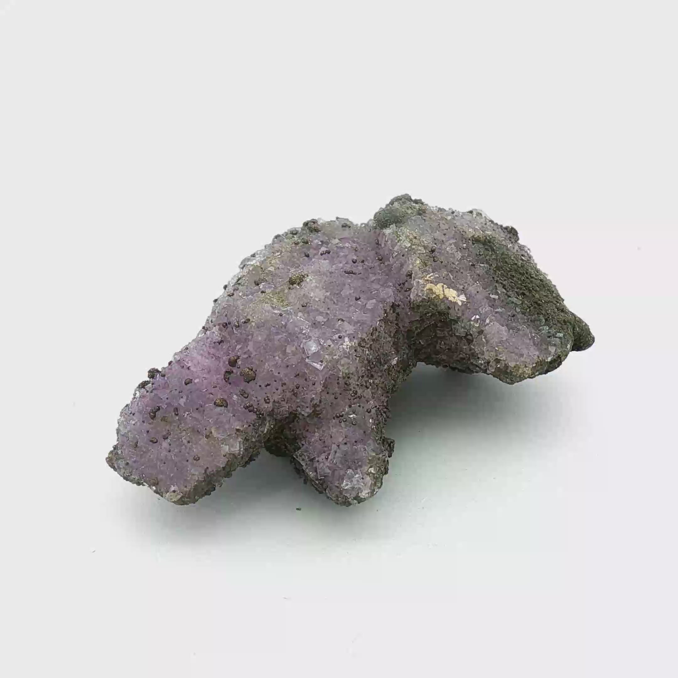 Arsenopyrite on fluorite