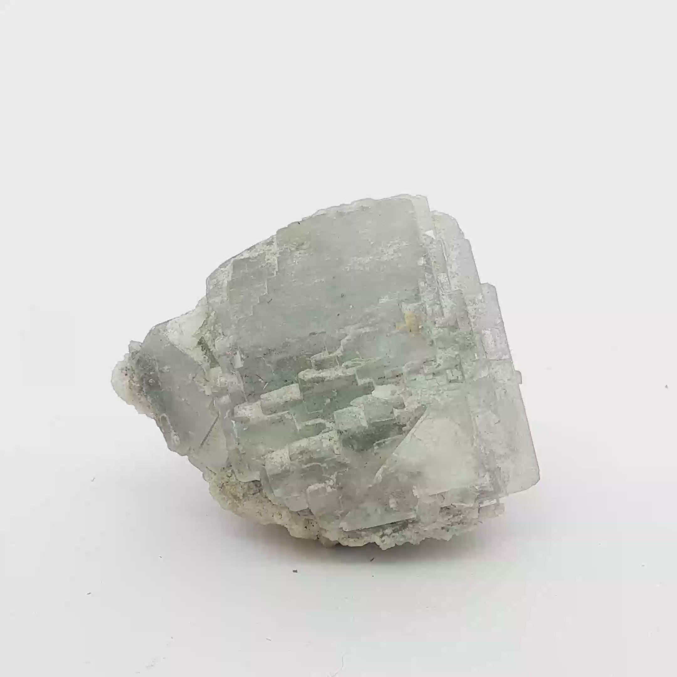 Calcite on fluorite