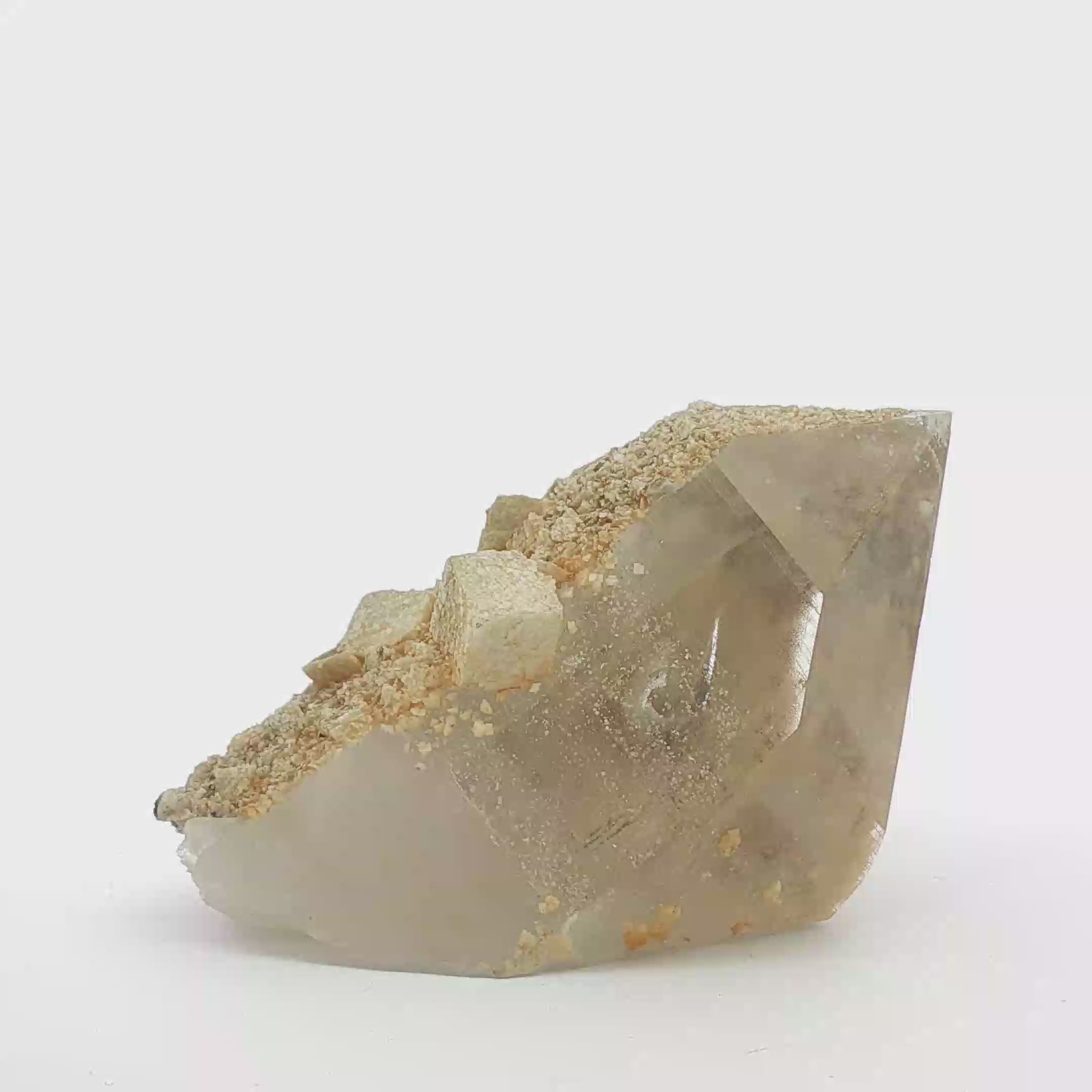 Feldspar on quartz