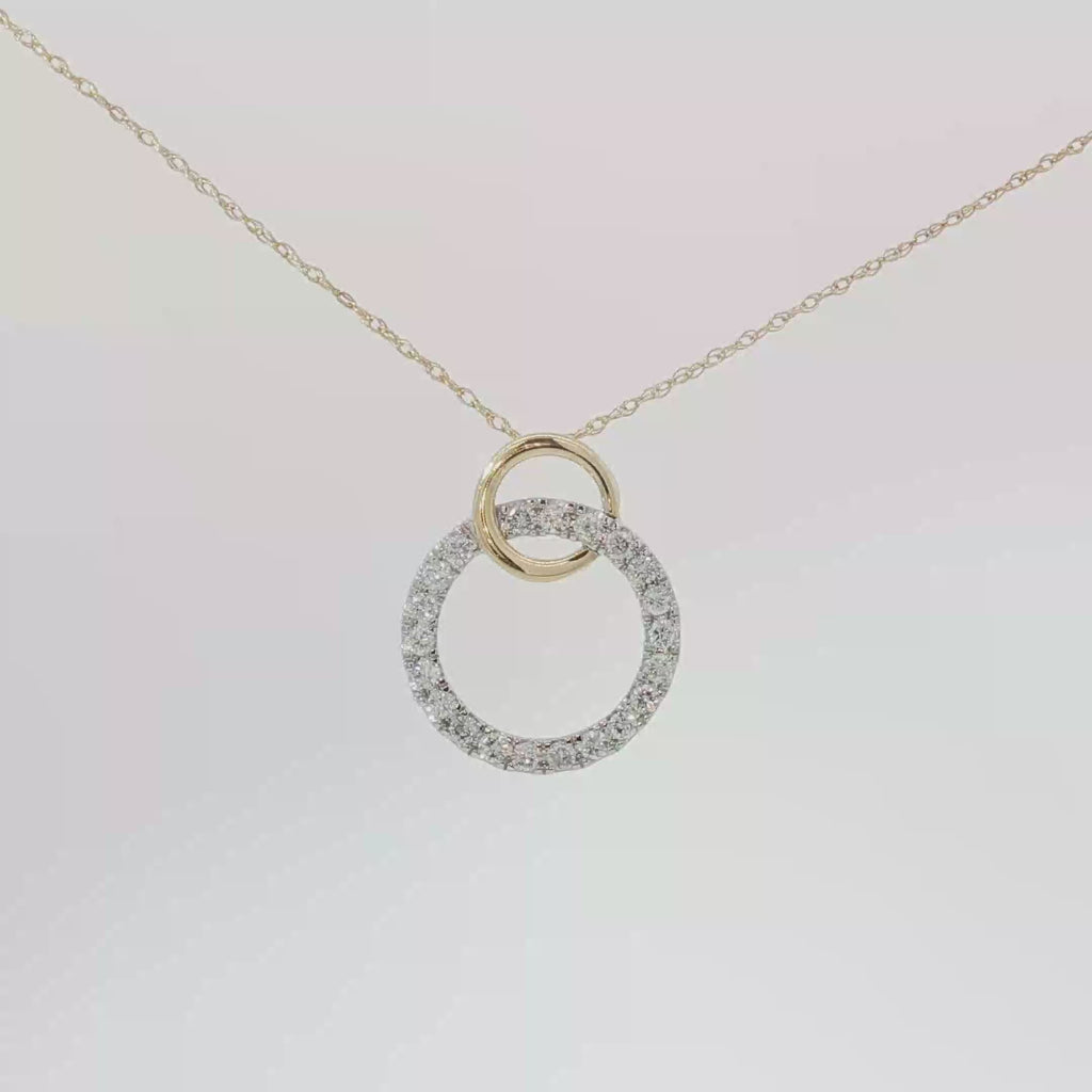 Intertwined circle pendant