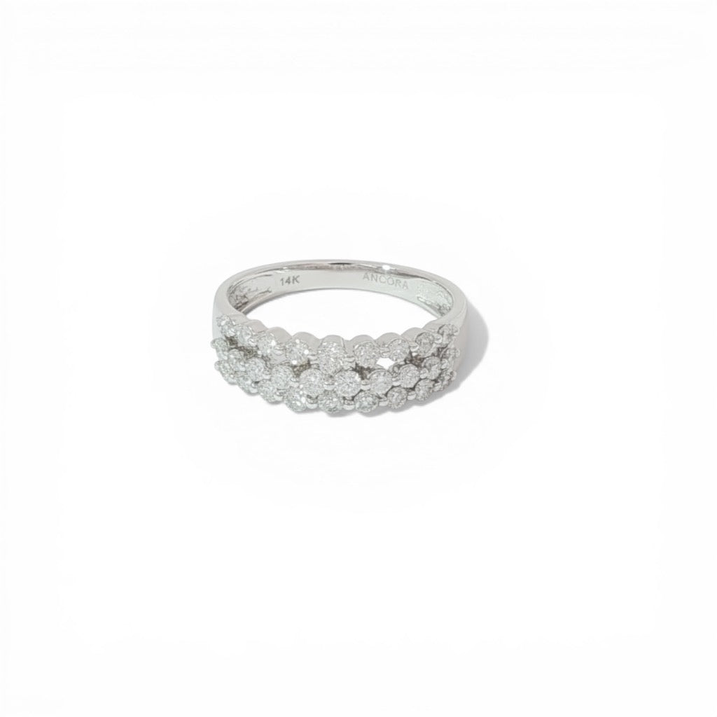 Scalloped egde three row band