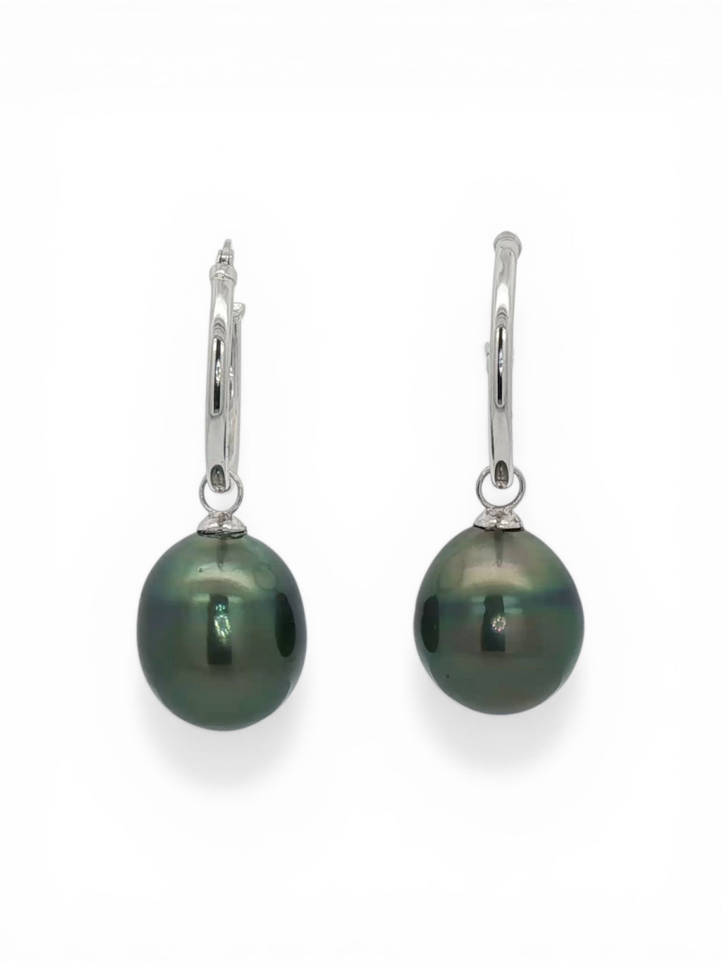 Tahitian Pearl Hoops